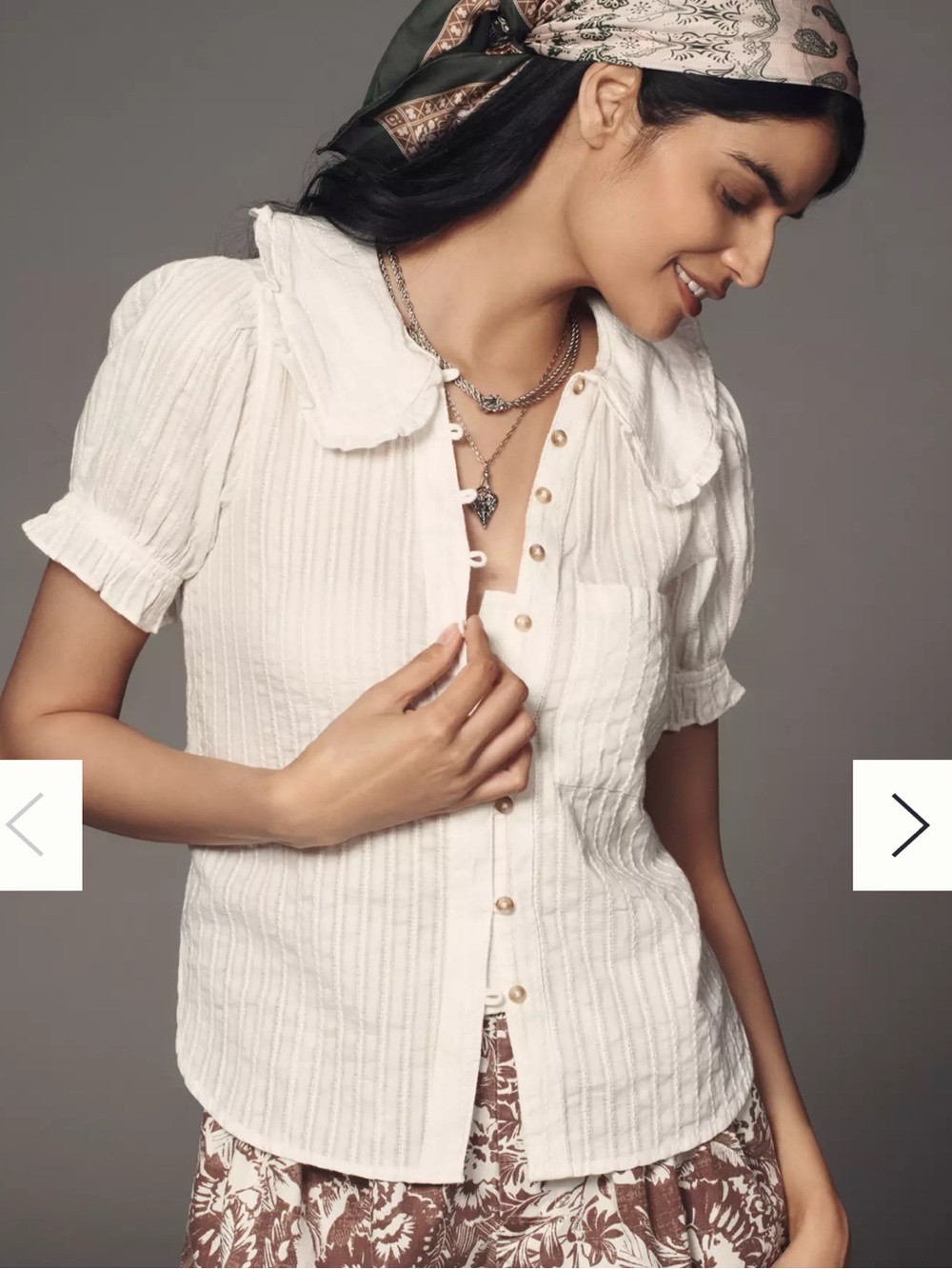Anthropologie Keira Blouse by Pilcro